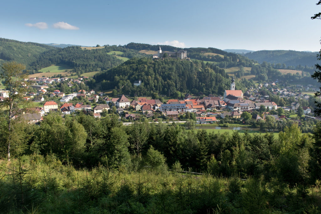 Außblick auf Straßburg im Gurktal in Kärnten