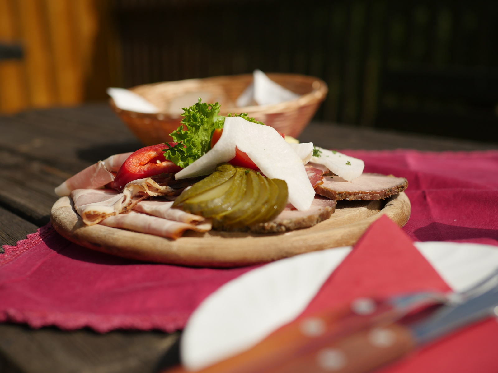 Jausenplatte auf der Druckerhütte