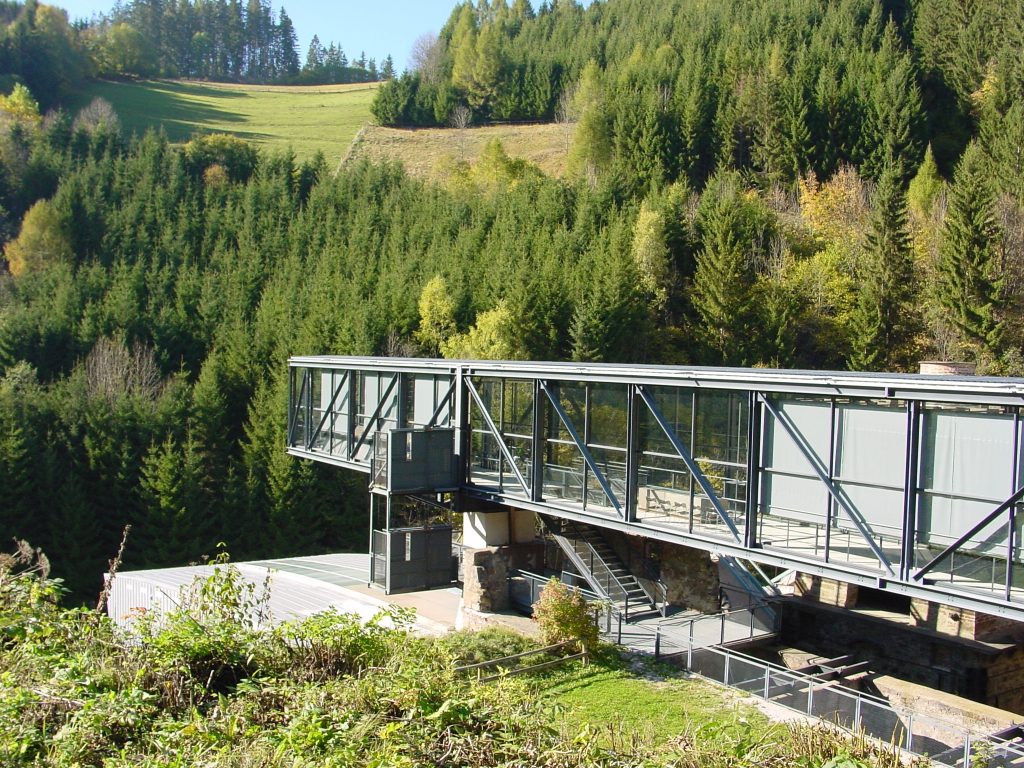 Seitlicher Glasstab der Heft