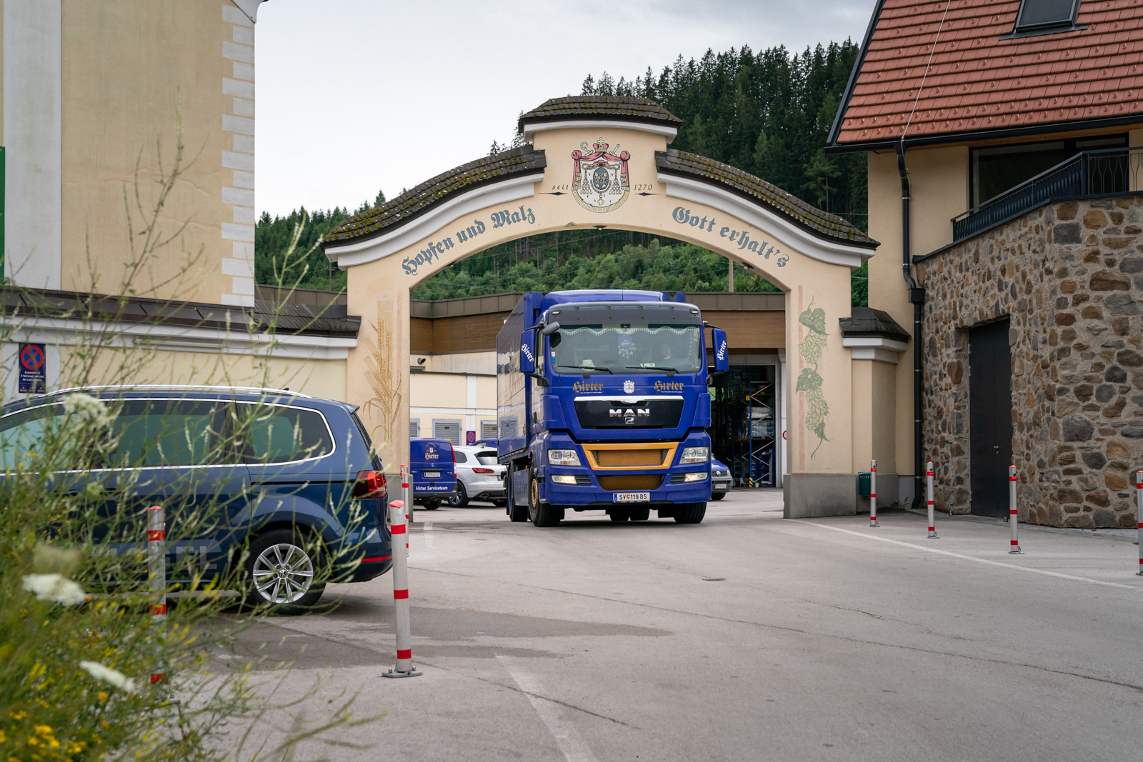 Hirter Bier Einfahrt Eingang Hirter Bier