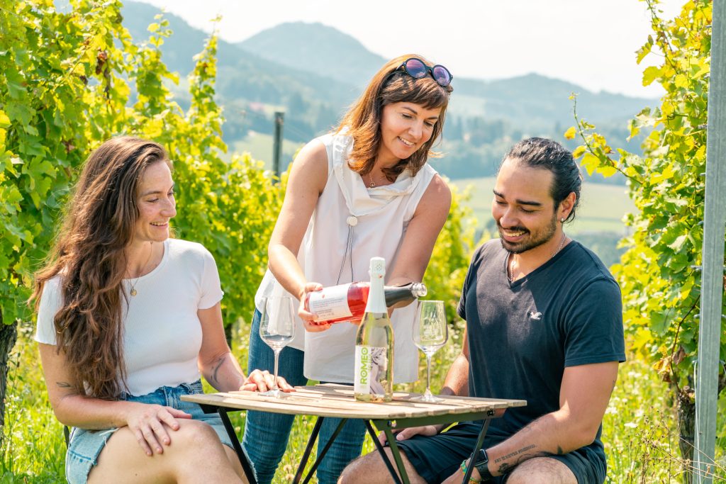 Vinum Virunum - Pärchen bei Verkostung