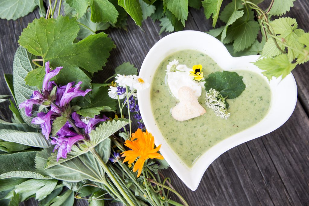 Liebevoll angerichtete Speisen am Magdalensberg
