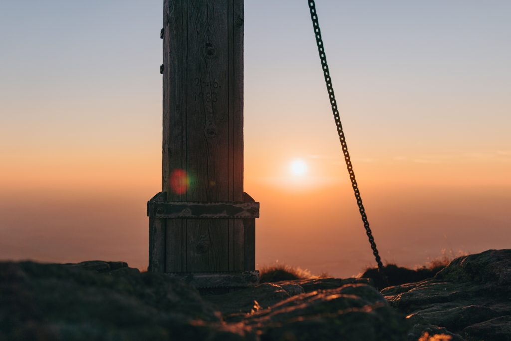 Sonnenuntergang am Großen Sauofen auf der Saualpe